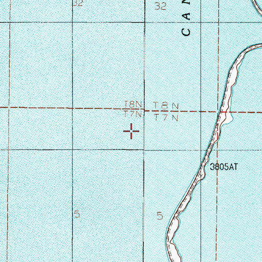 Topographic Map of 07N02E05AB__03 Well, MT