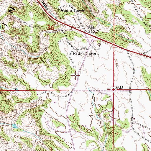 Topographic Map of 08N48E36DBDB01 Well, MT