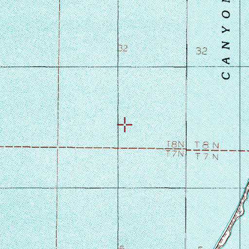Topographic Map of 08N02E32CD__02 Well, MT