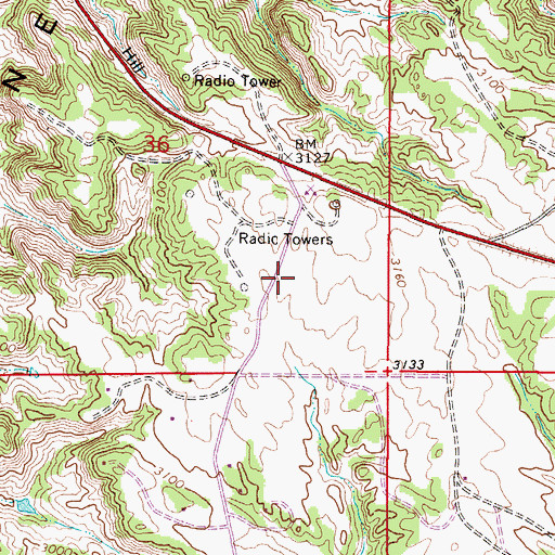 Topographic Map of 08N48E36DBDA01 Well, MT