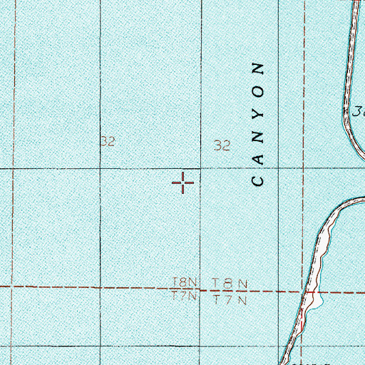 Topographic Map of 08N02E32DB__02 Well, MT