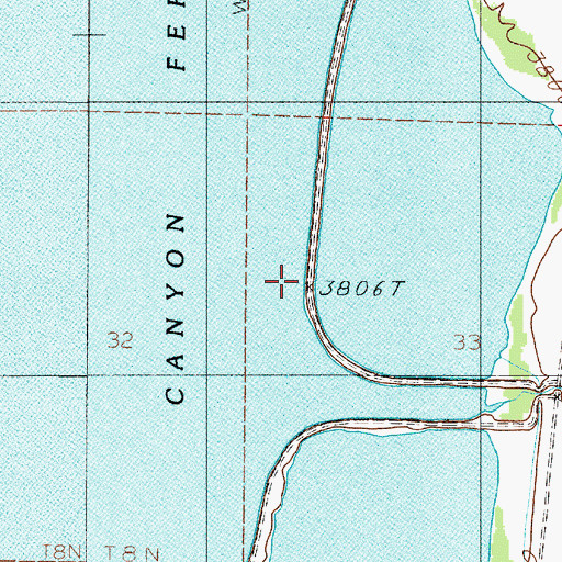 Topographic Map of 08N02E33BC__03 Well, MT