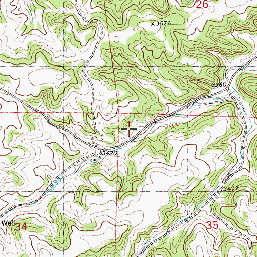Topographic Map of 08N26E35BBA_01 Spring, MT