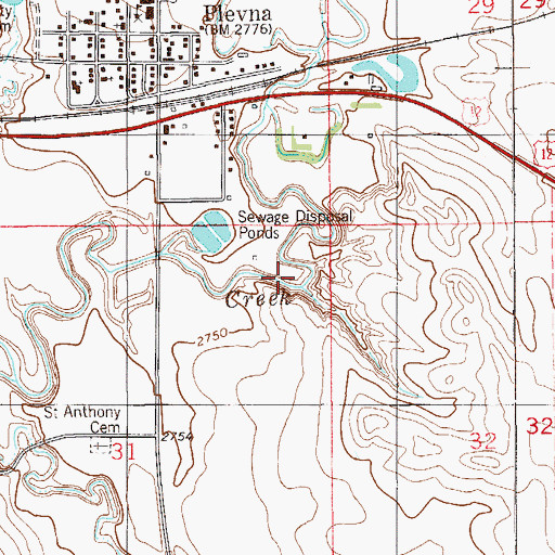 Topographic Map of 08N58E31AA__01 Well, MT