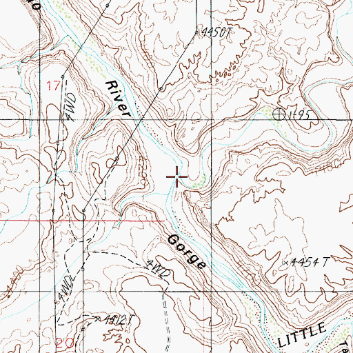Topographic Map of Moenkopi Wash, AZ