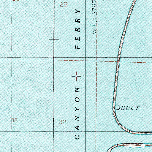 Topographic Map of 08N02E32AA__01 Well, MT