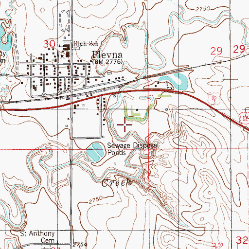 Topographic Map of 08N58E30DD__01 Well, MT