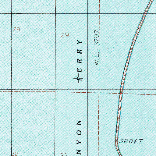 Topographic Map of 08N02E29DD__02 Well, MT