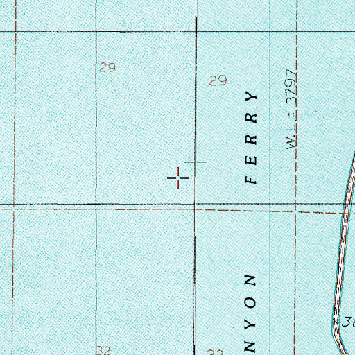 Topographic Map of 08N02E29DC__01 Well, MT