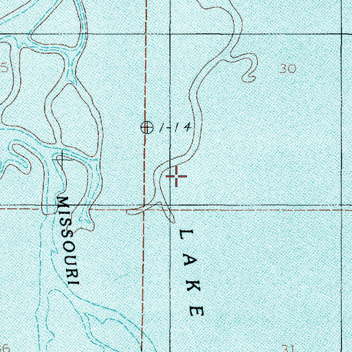 Topographic Map of 08N02E30CC__01 Well, MT