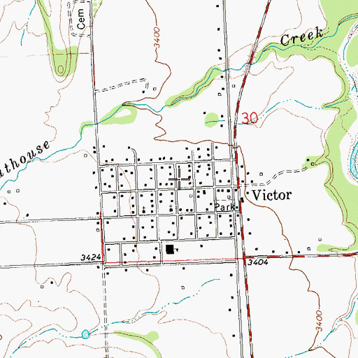 Topographic Map of 08N20W30CA__01 Well, MT