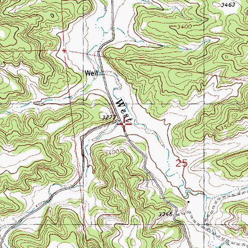 Topographic Map of 08N26E25BACC01 Well, MT