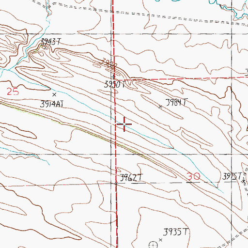 Topographic Map of 08N21E30BBD_01 Well, MT