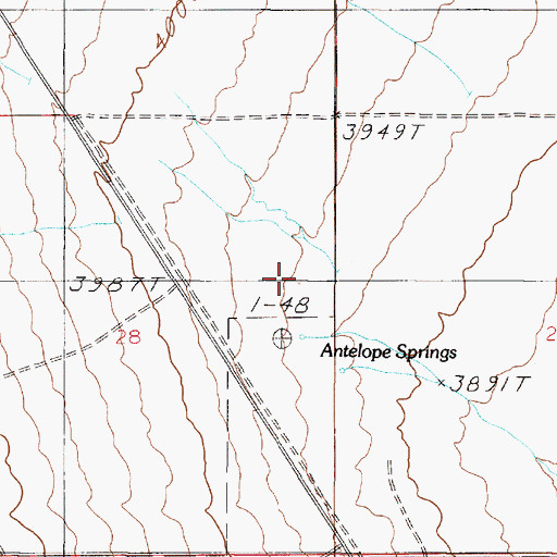 Topographic Map of 08N01E28AD__01 Spring, MT