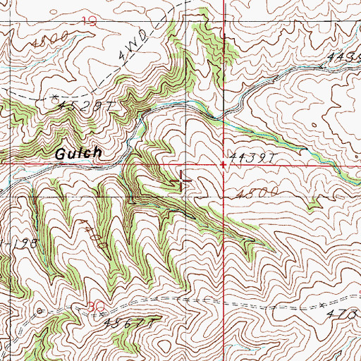 Topographic Map of 08N03E30AA__02 Well, MT