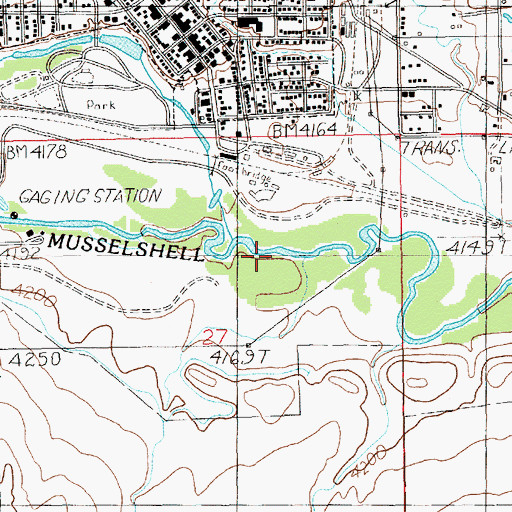 Topographic Map of 08N15E27A___01 Well, MT