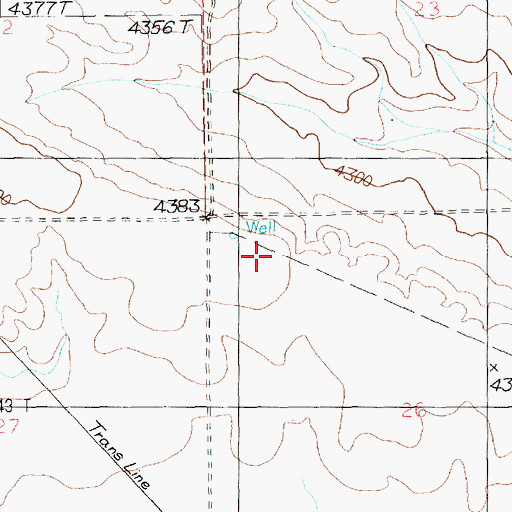 Topographic Map of 08N17E29BBB_01 Well, MT