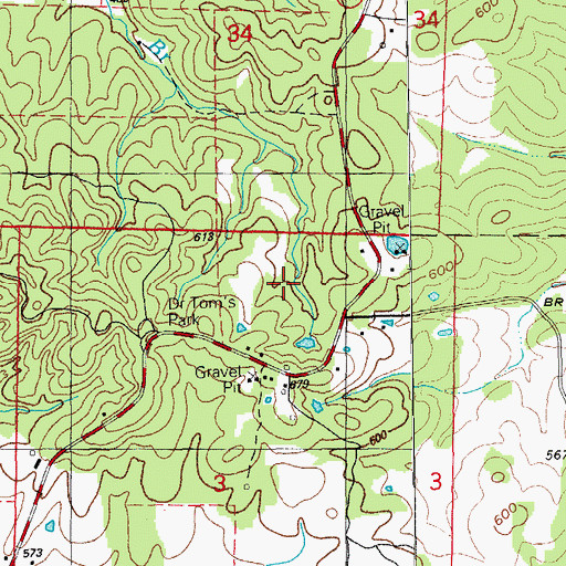 Topographic Map of Cochran Prospect, AR