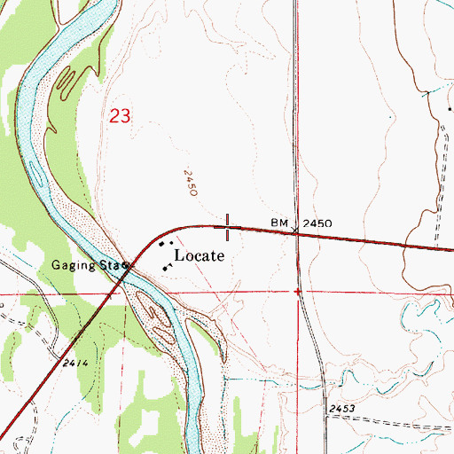 Topographic Map of 08N51E23DD__01 Well, MT