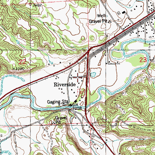 Topographic Map of 08N25E22DADA01 Well, MT