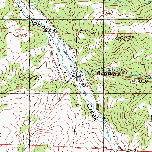 Topographic Map of 08N03W22ACA_01 Well, MT