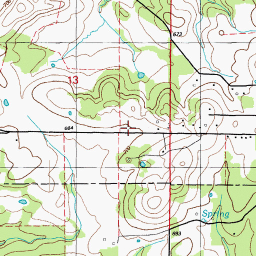 Topographic Map of Matlock Mine, AR