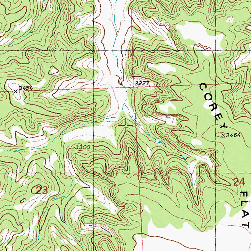 Topographic Map of 08N29E23AADD01 Well, MT