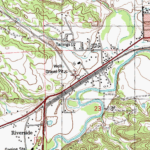 Topographic Map of 08N25E23BACC01 Well, MT
