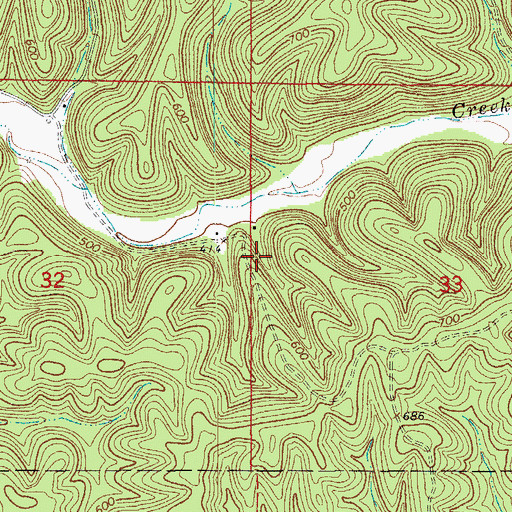 Topographic Map of Alex Fults Prospect, AR