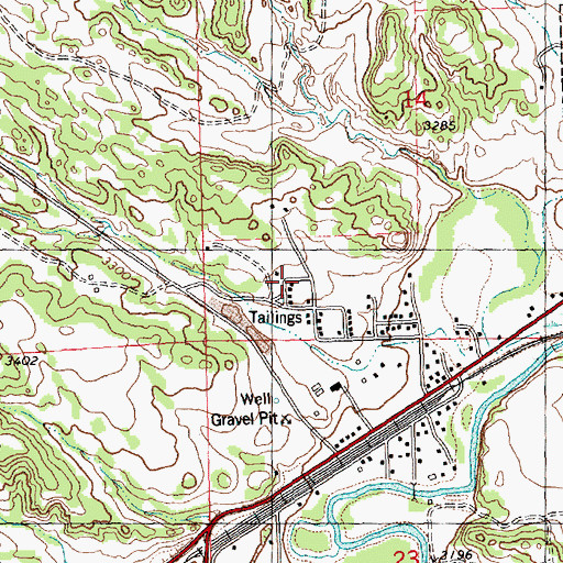 Topographic Map of 08N25E14CCAD01 Well, MT