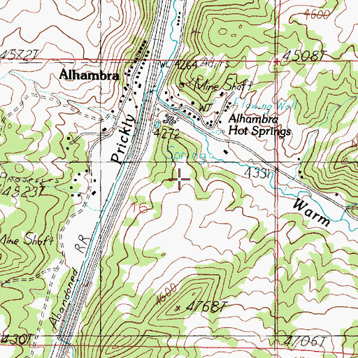 Topographic Map of 08N03W16ACD_01 Spring, MT