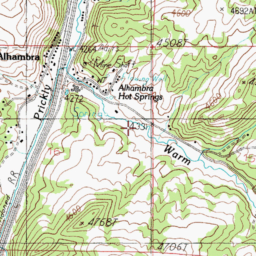 Topographic Map of 08N03W16ADD_01 Well, MT