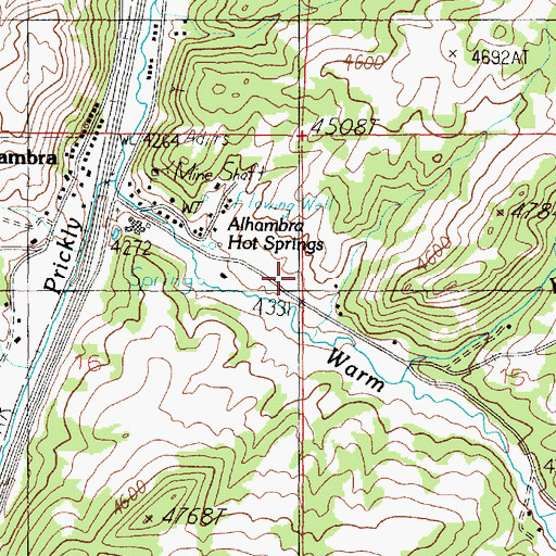 Topographic Map of 08N03W16ABB_01 Well, MT