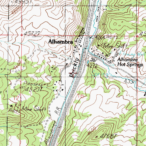 Topographic Map of 08N03W16BDA_01 Well, MT