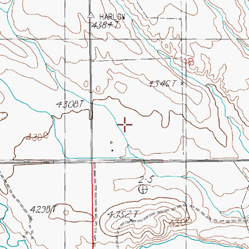 Topographic Map of 08N15E18C___01 Well, MT