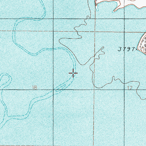 Topographic Map of 08N02E18AD__01 Well, MT