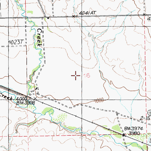 Topographic Map of 08N18E16____01 Well, MT