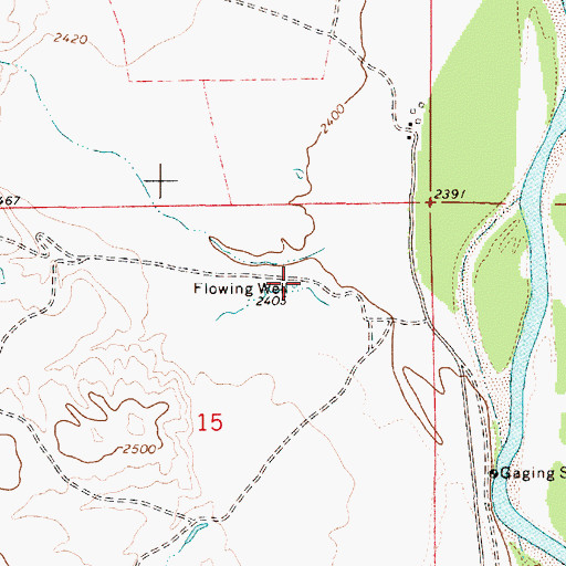 Topographic Map of 08N51E15ABDA01 Well, MT