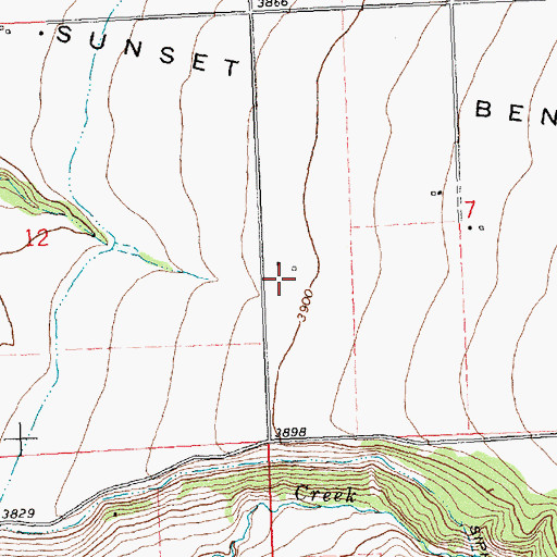 Topographic Map of 08N19W07CBBD01 Well, MT