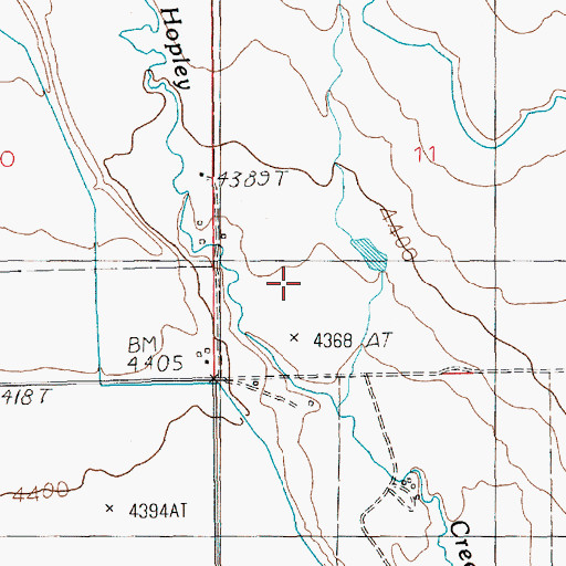 Topographic Map of 08N14E11C___01 Well, MT