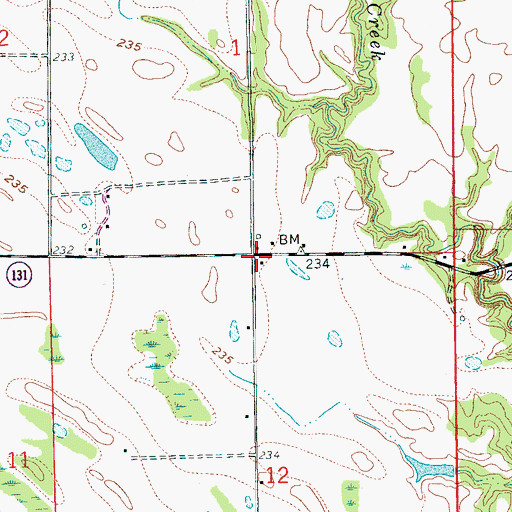 Topographic Map of Brush Arbor Church (historical), AR