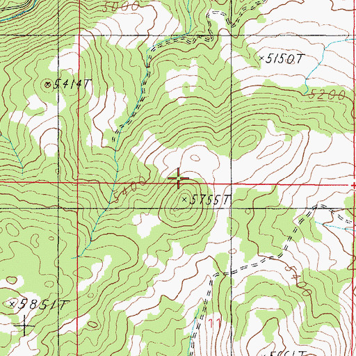 Topographic Map of 10N04W11DCAB01 Well, MT