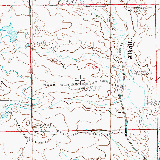 Topographic Map of 08N15E10____01 Well, MT