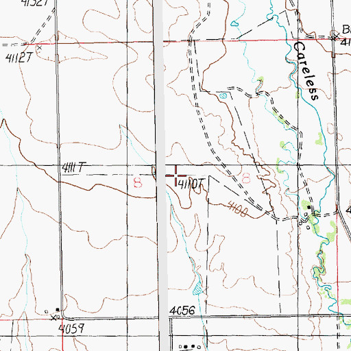 Topographic Map of 08N18E08____01 Well, MT