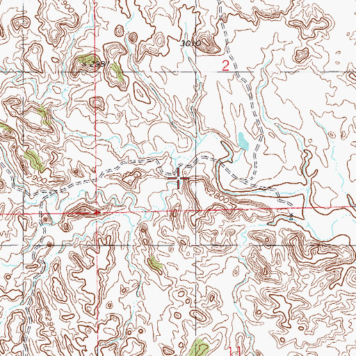Topographic Map of 08N61E02CD__01 Well, MT