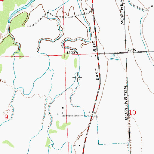 Topographic Map of 08N20W10BB__01 Well, MT