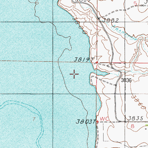 Topographic Map of 08N02E07AA__01 Well, MT