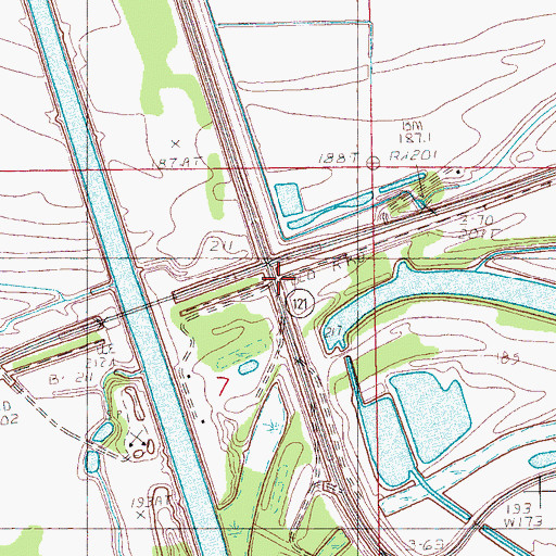 Topographic Map of New Mount Olive Church (historical), AR