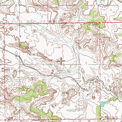 Topographic Map of 08N60E02DB__01 Well, MT