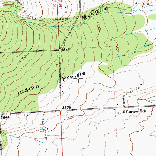 Topographic Map of 08N20W06CC__01 Well, MT